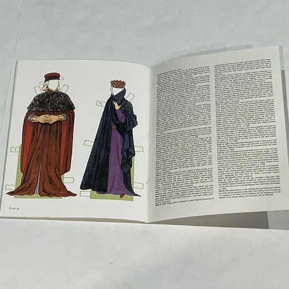 Vintage 2002 Camelot Paper Doll Book Uncut Tom Tierney 10 Dolls 22 Costumes - Picture 10 of 12